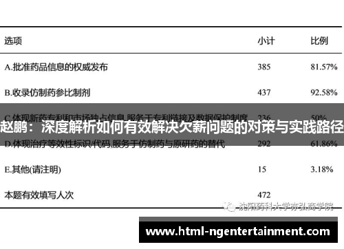 赵鹏：深度解析如何有效解决欠薪问题的对策与实践路径